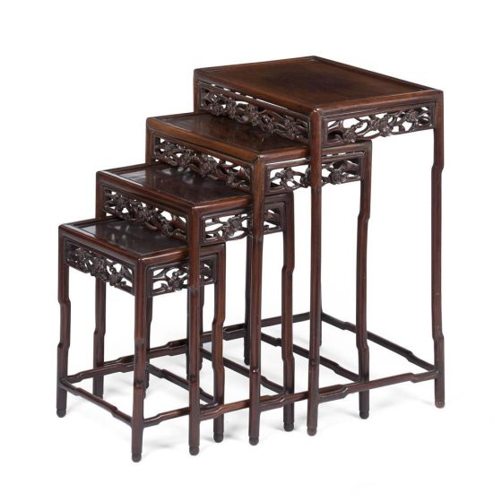 Chinese Nest of Hongmu Tables - Georgian Antiques